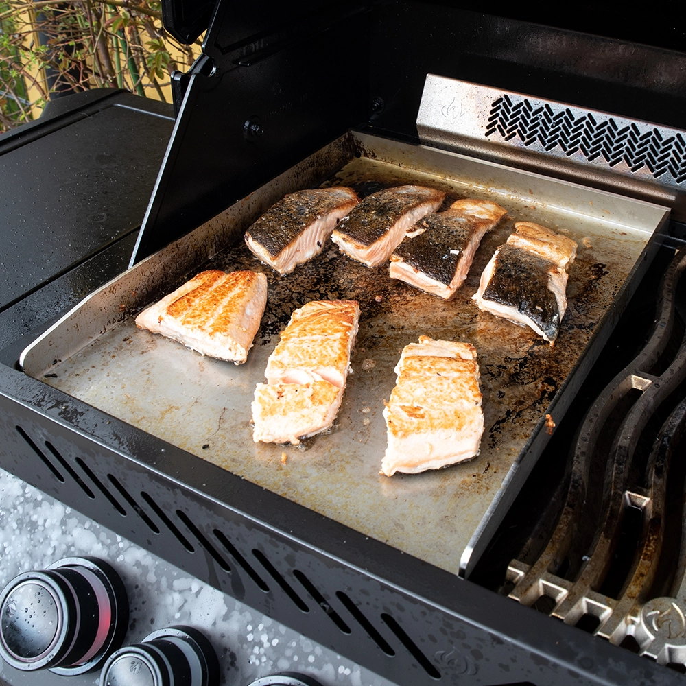 Plancha Edelstahl - Lachs