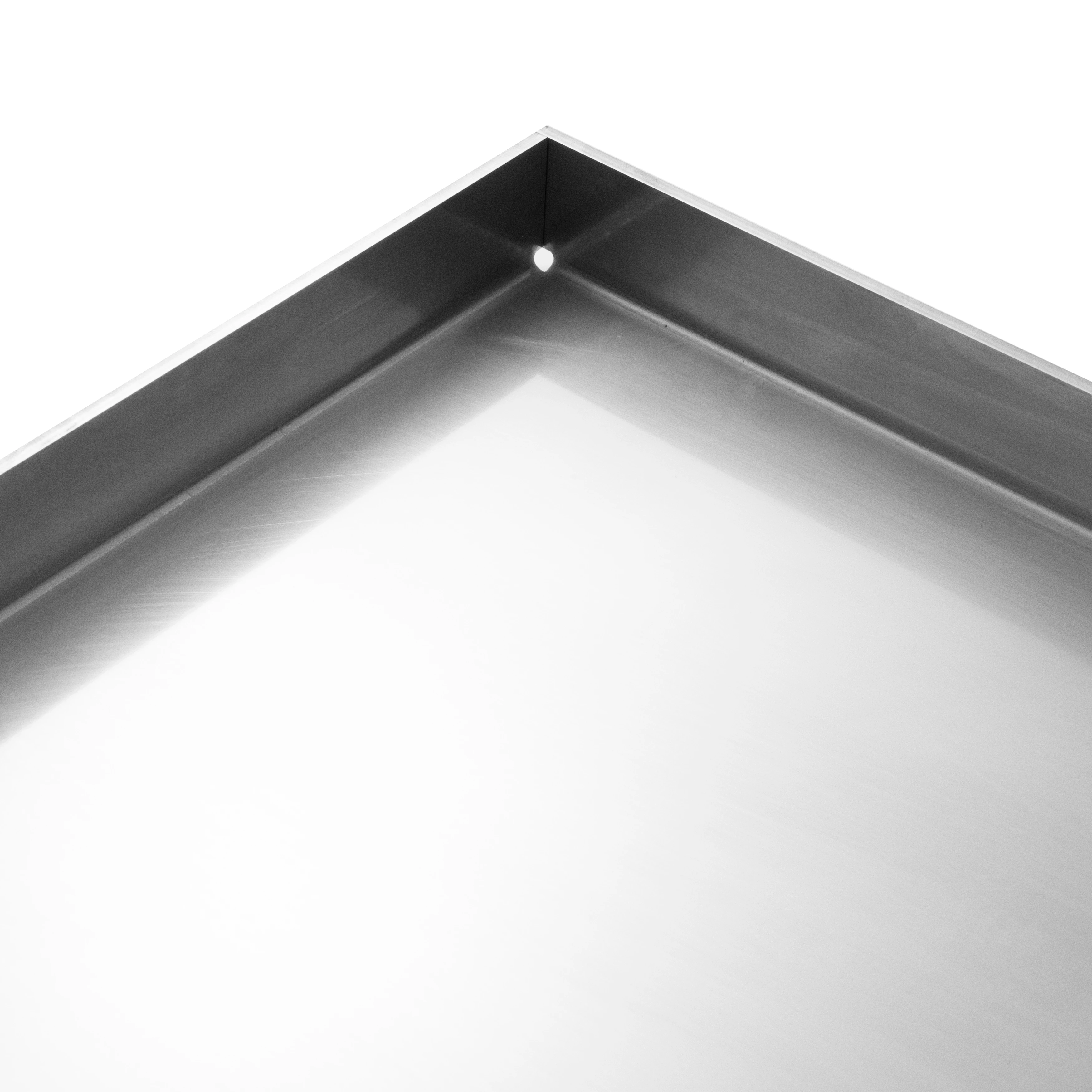 Plancha Edelstahl Grillplatte - Burnhard Earl - Large 37,5x42,5cm