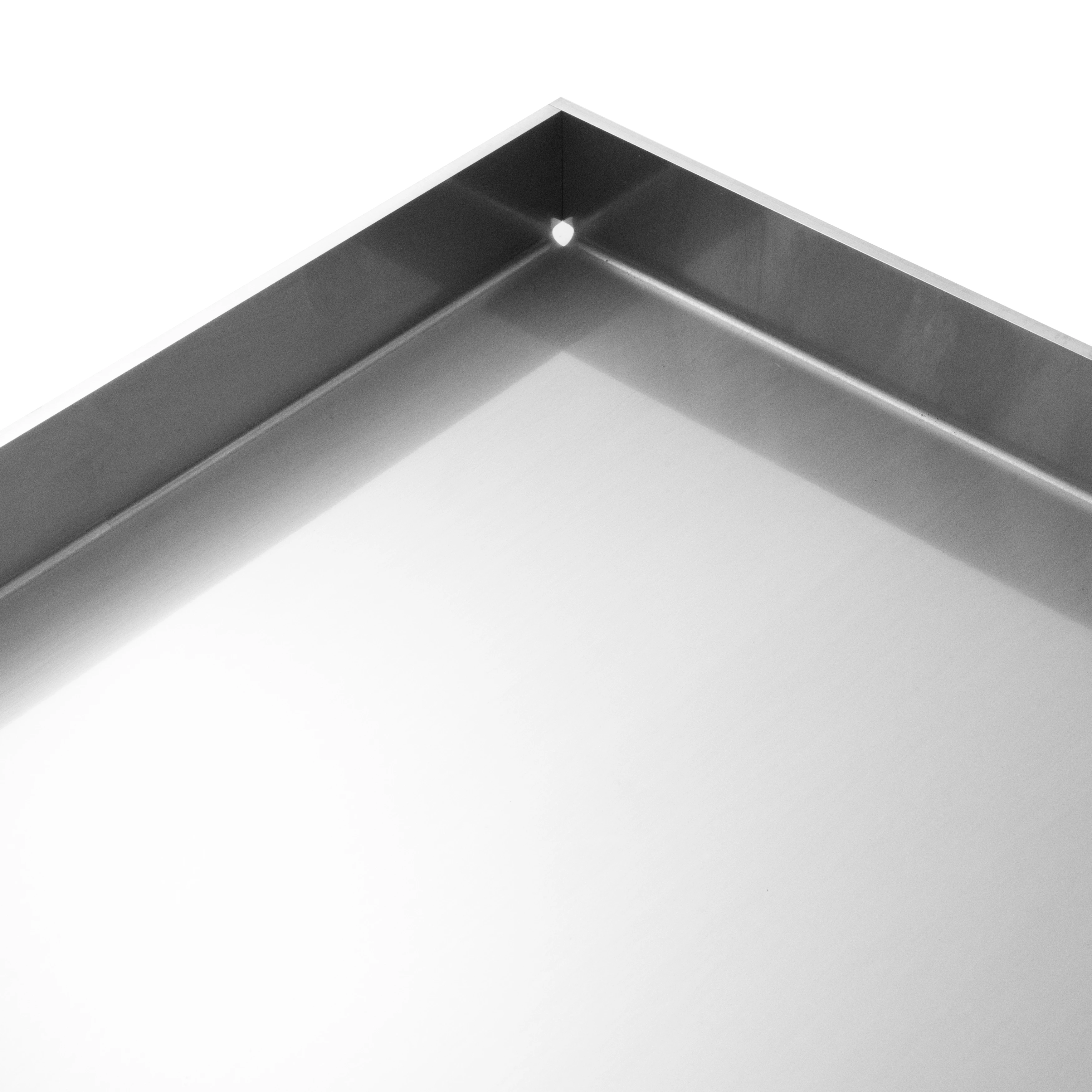 Plancha Edelstahl Grillplatte - Burnhard Fred - Large 40x41,5cm