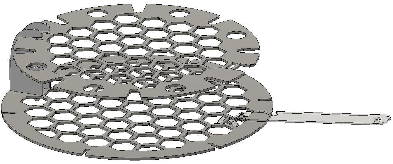 Doppelrost Kamado Salitos Klassik / VidaXL 330mm